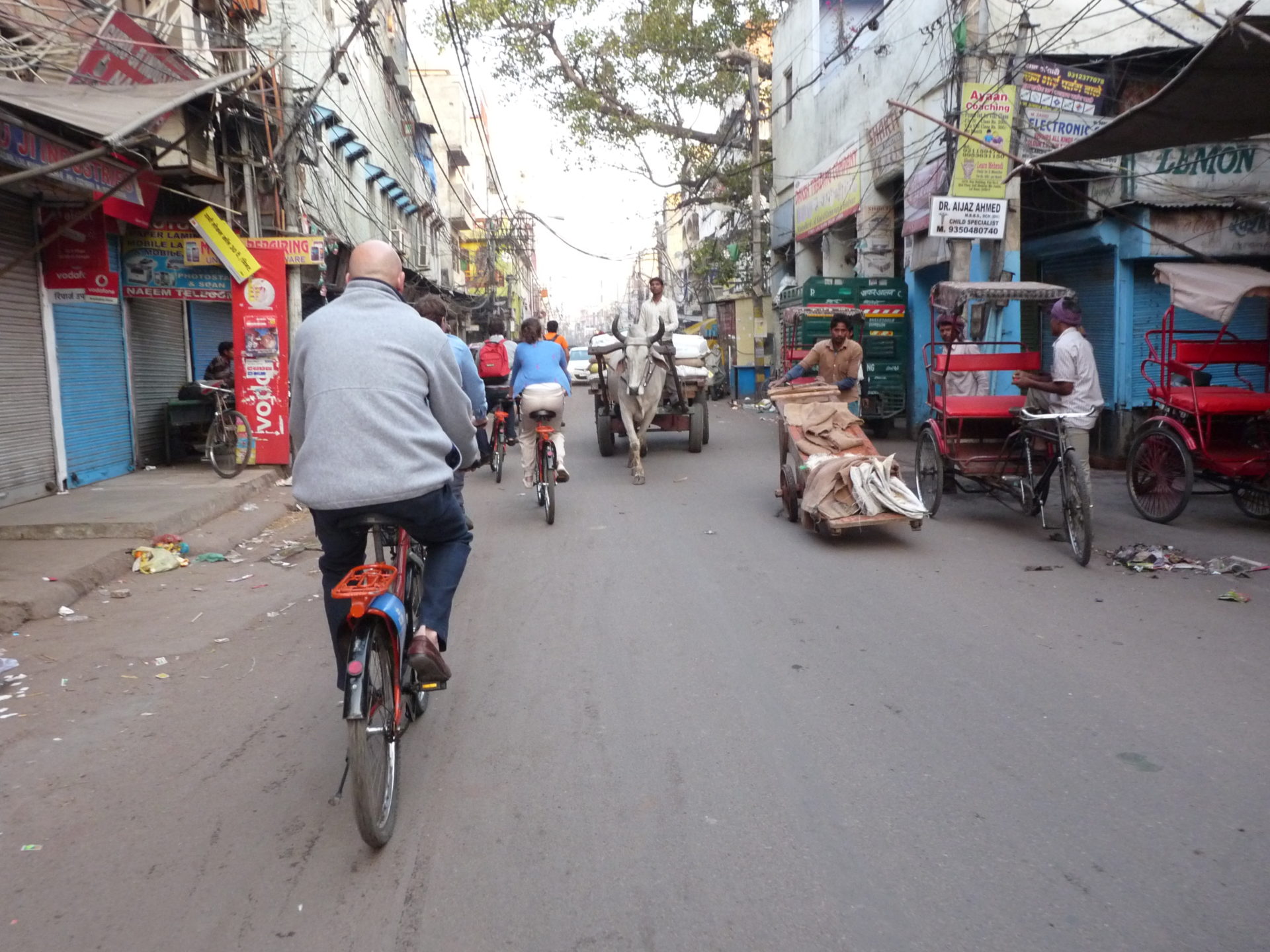 Sightseeing auf dem Fahrrad durch Delhi