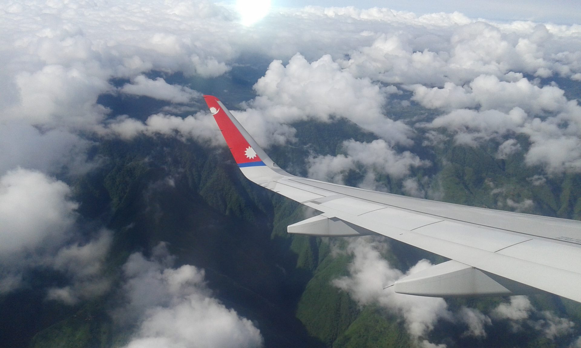 Anflug Nepal