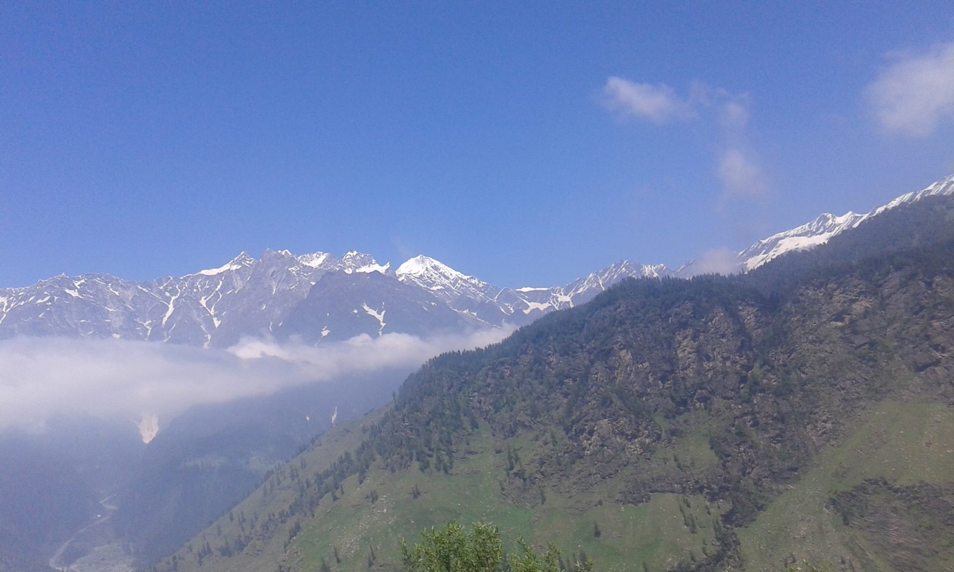 Blick auf den 5932 m hohen Hanuman Tibba