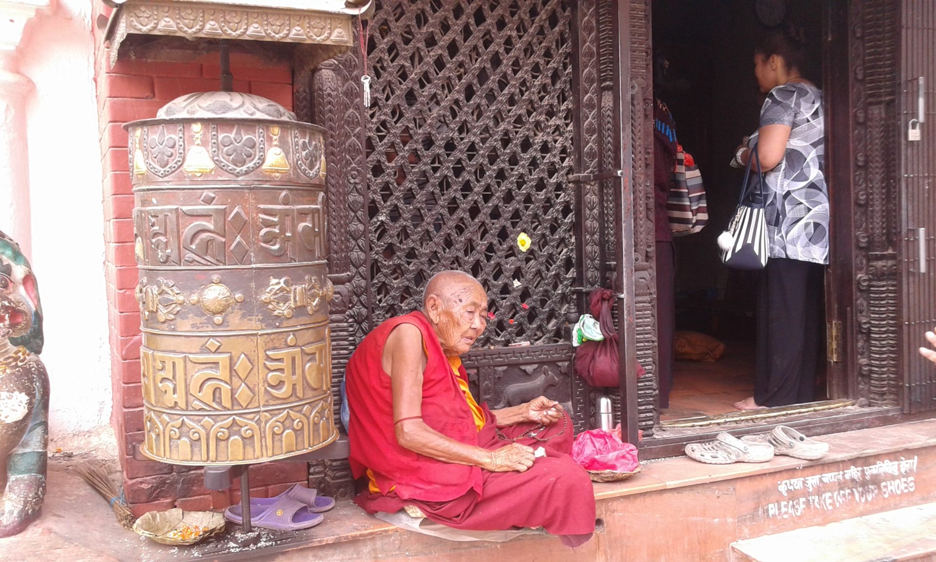 Mönch in Boudhanath
