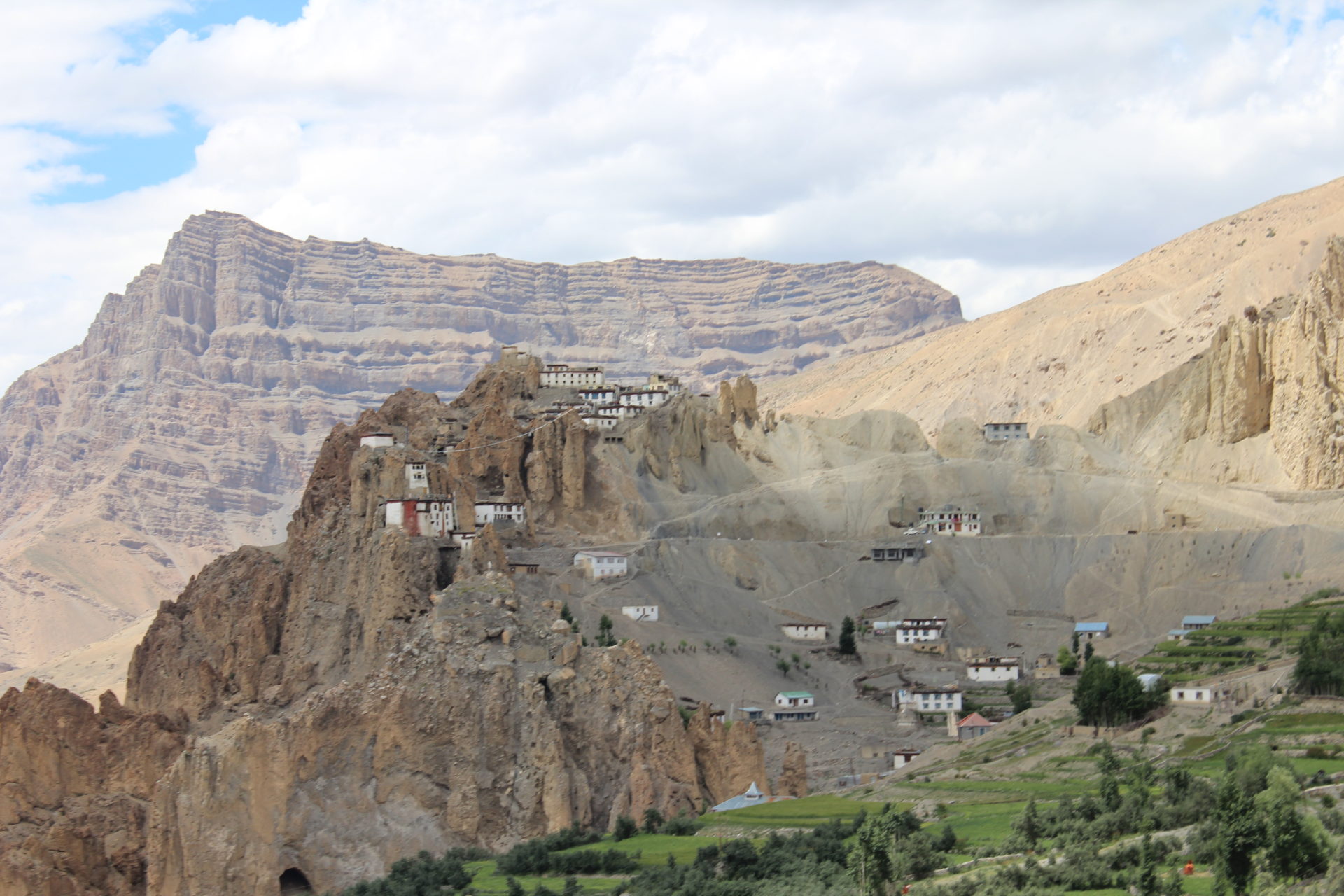 das Dhankar Kloster in Spiti