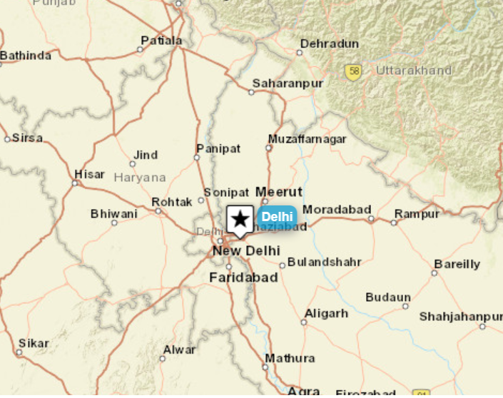 Reiseverlaufskarte zu Geführte Tages Tour in Delhi- per Fuß, Rikschah und Metro